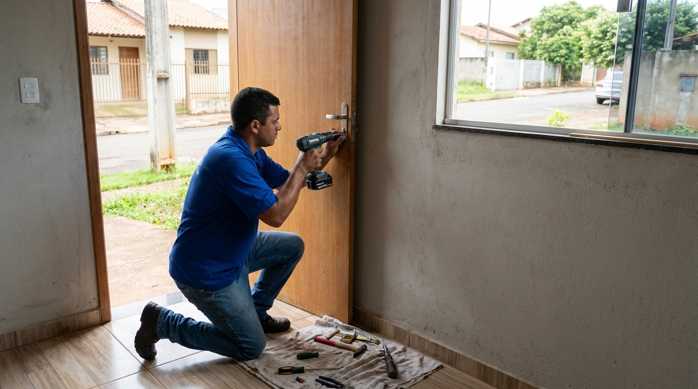 Instalação de Fechadura Residencial profissional em Indaiatuba‑SP